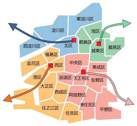 大阪市地図
